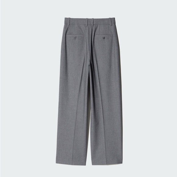 Uniqlo Gray Wide Leg Pants - Picture 4 of 6